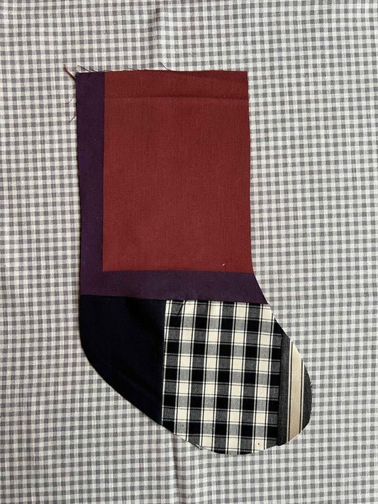 Made to order julesok i vintage tekstil - tilføj navn og motiv