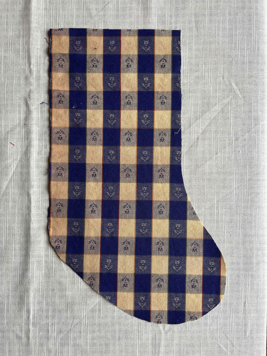 Made to order julesok i vintage tekstil - tilføj navn og motiv