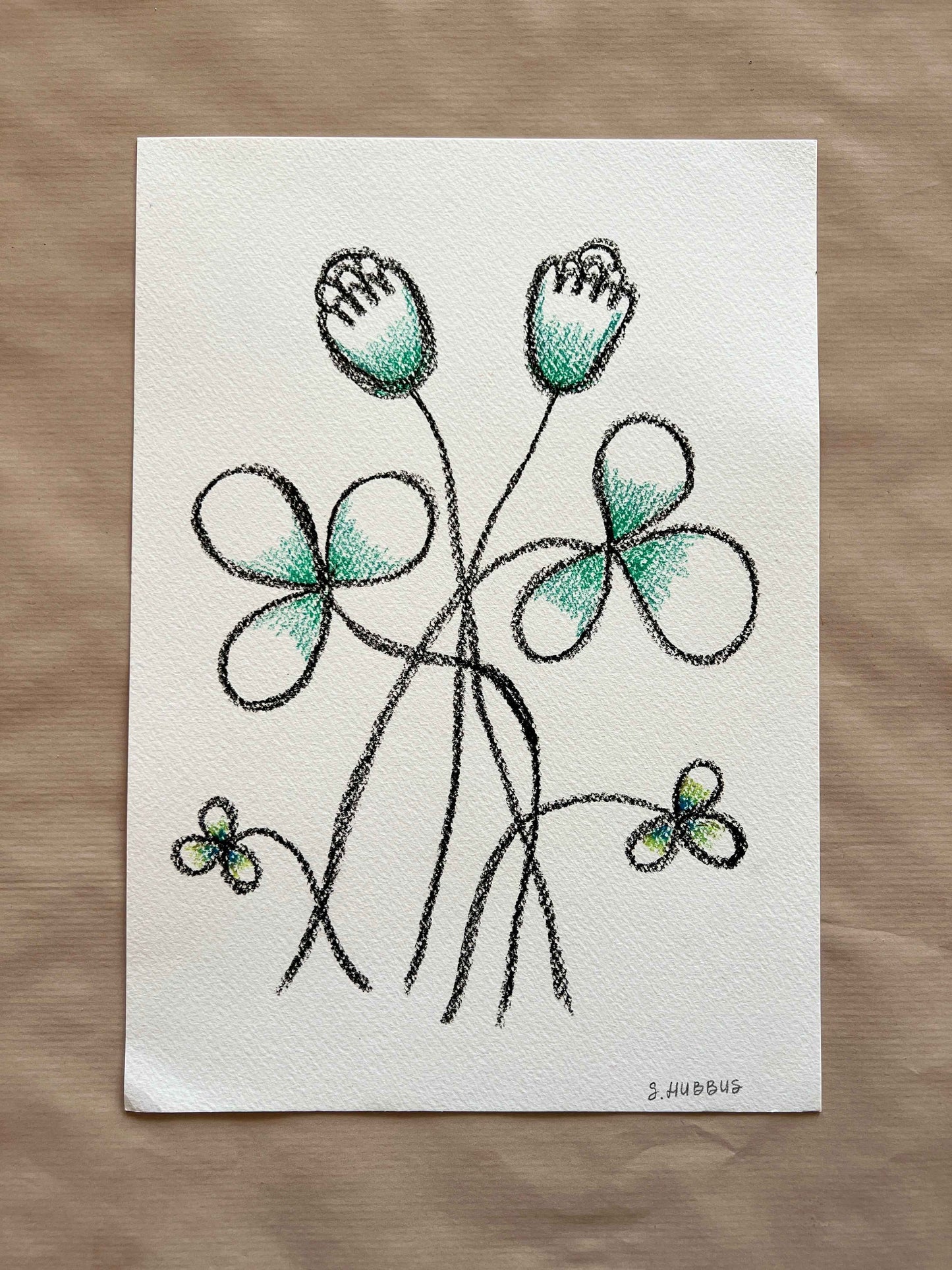 Original drawing on cotton paper