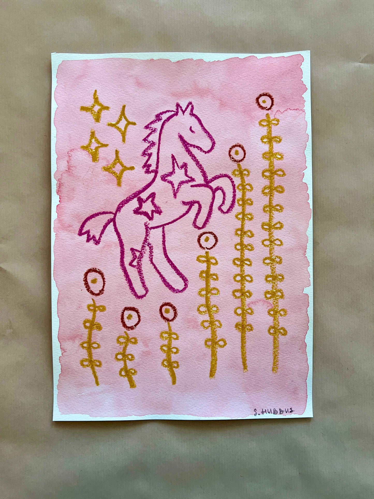 Original drawing on cotton paper