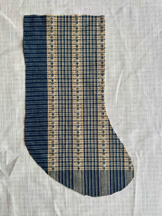 Made to order julesok i vintage tekstil - tilføj navn og motiv