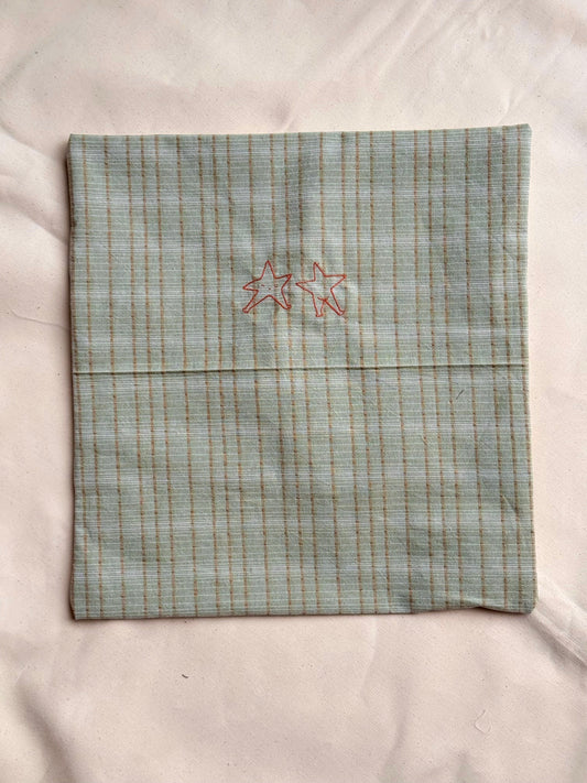 Pillowcase with embroidered motif (add name)