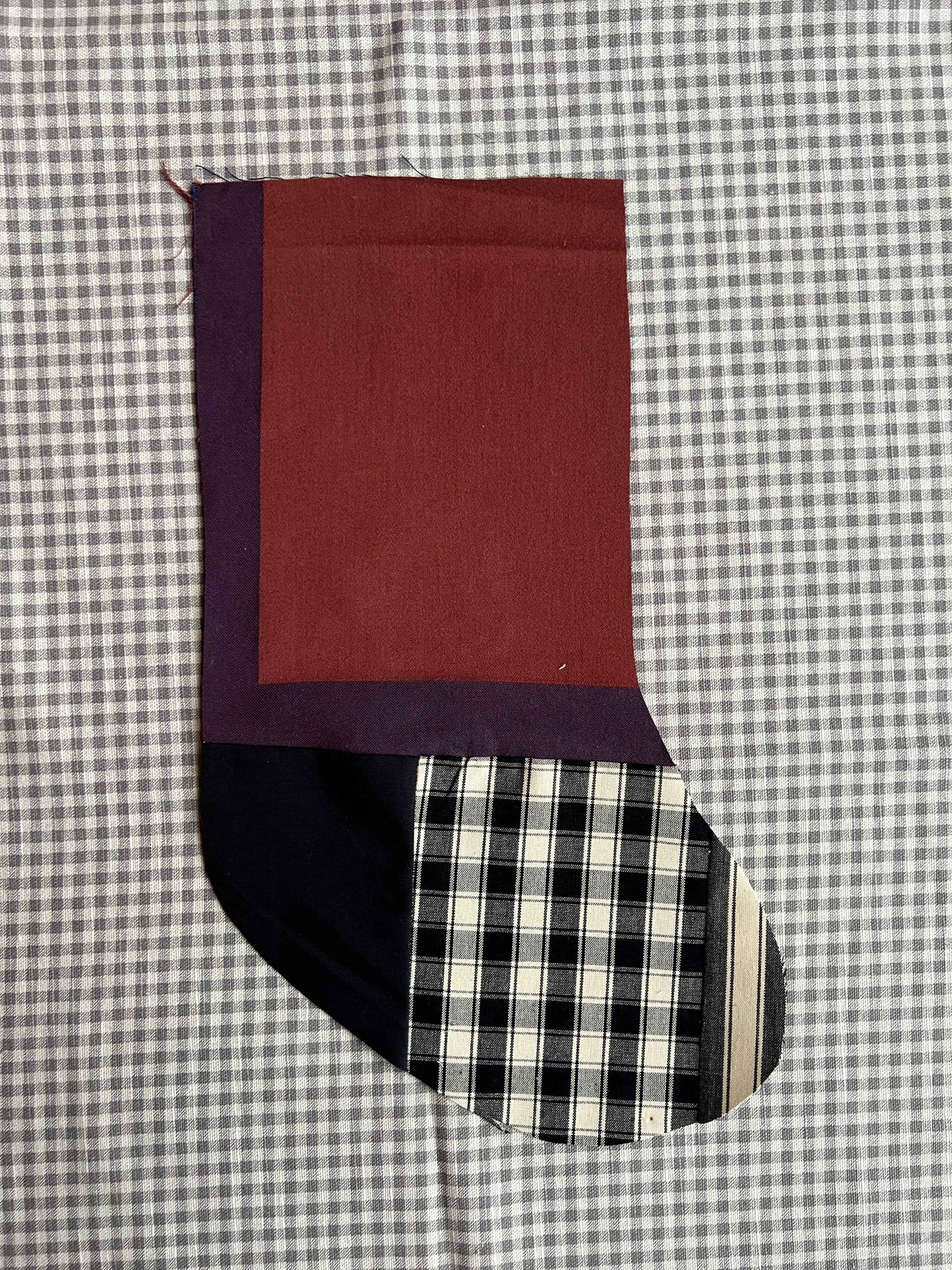 Made to order julesok i vintage tekstil - tilføj navn og motiv