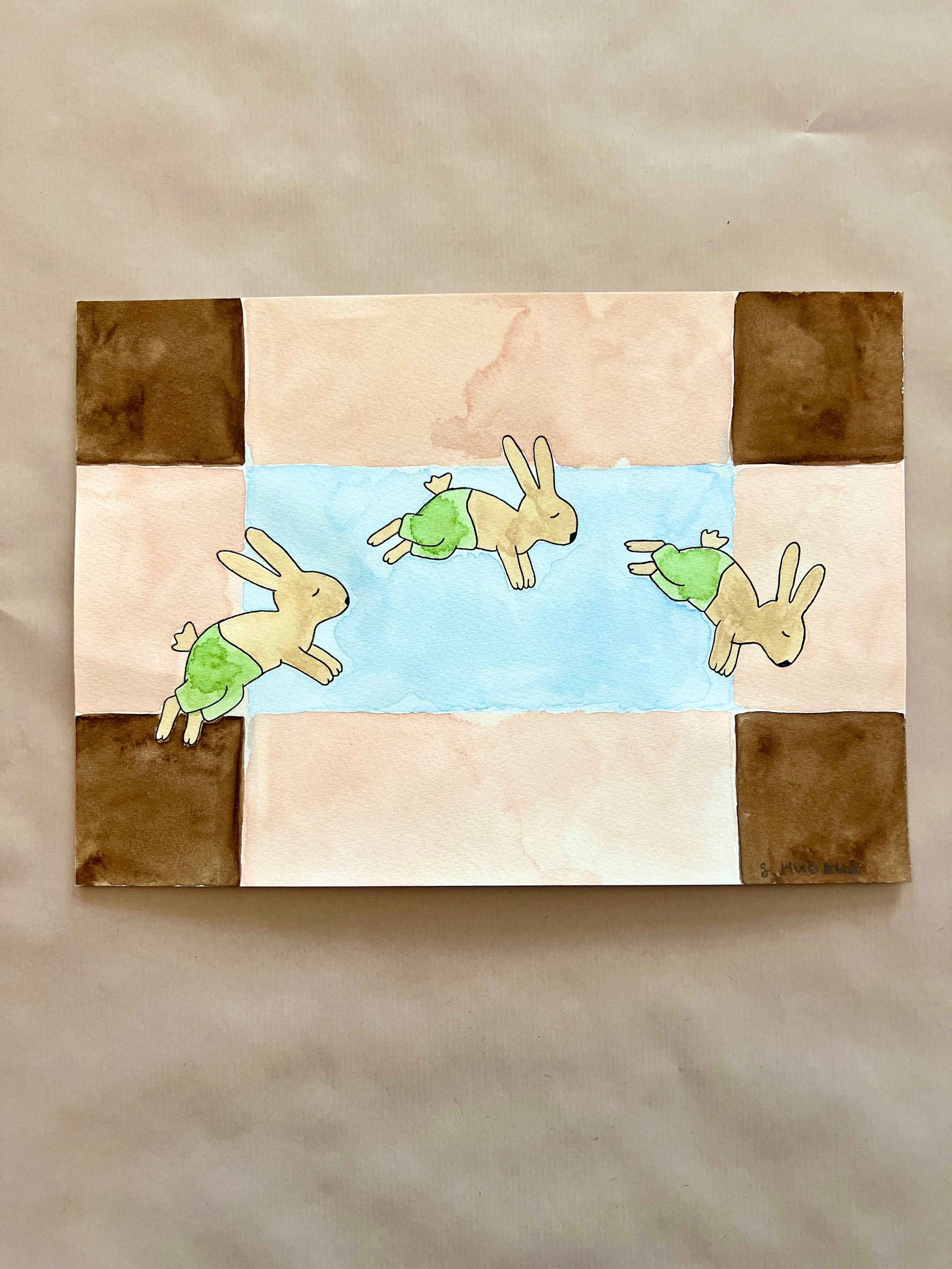 Original drawing on cotton paper