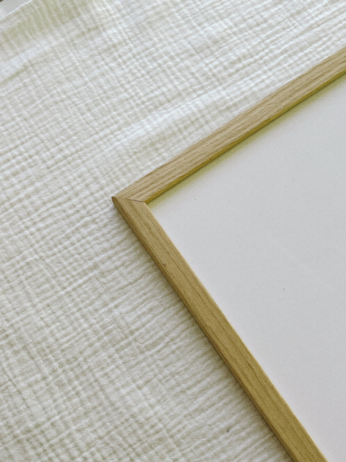 A3 wooden glass frame — natural