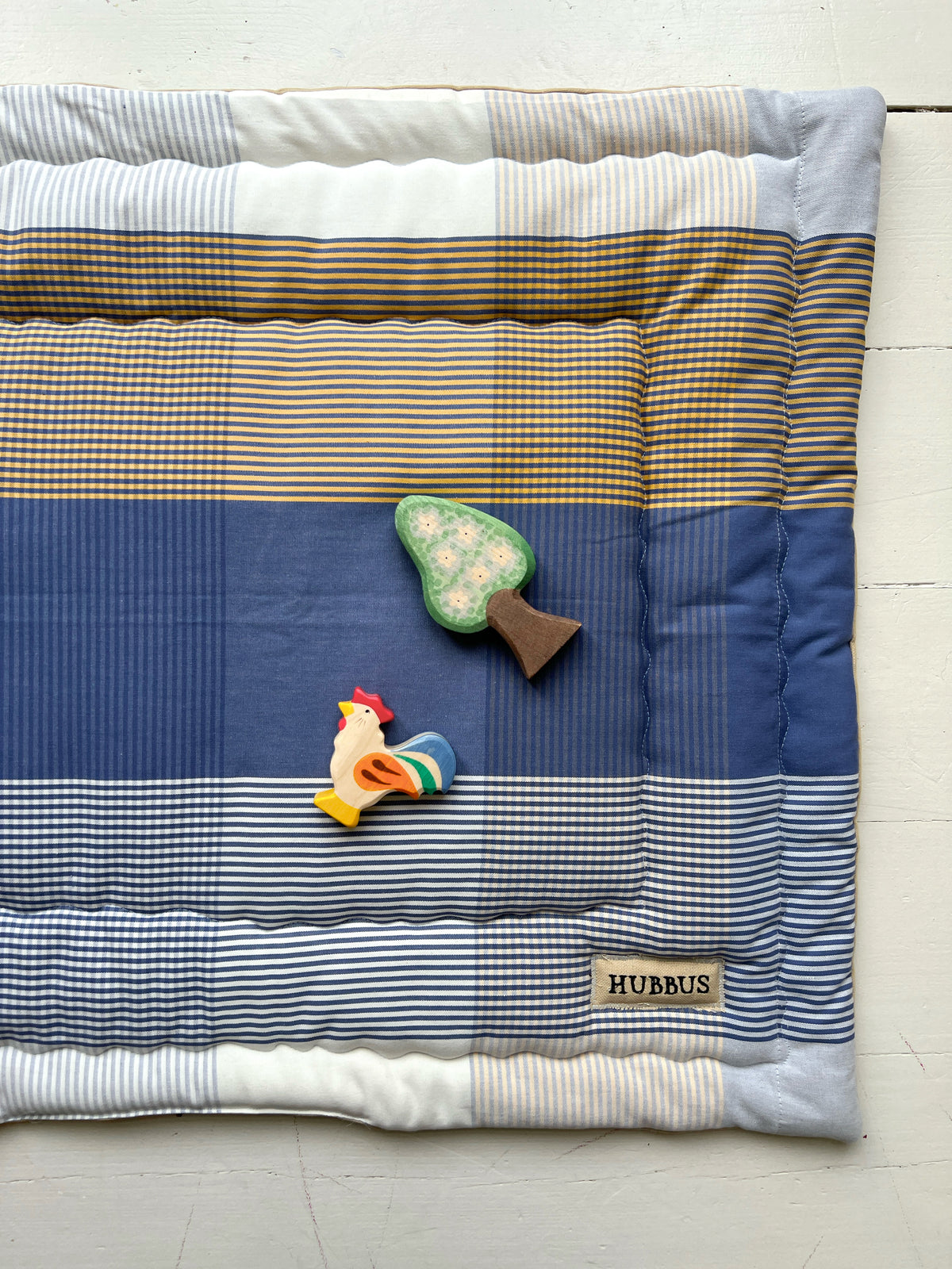 Quilted baby playmat