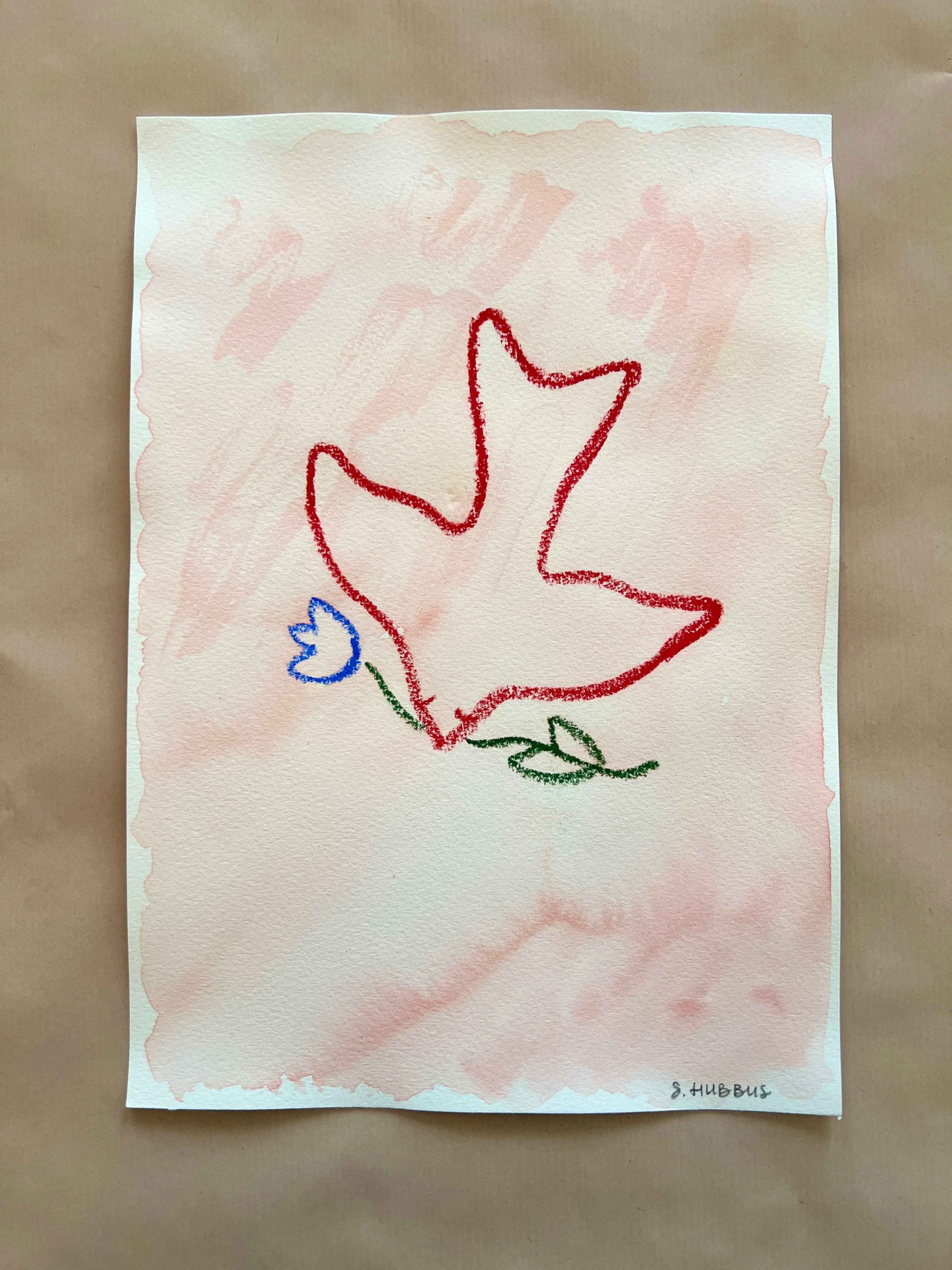 Original drawing on cotton paper