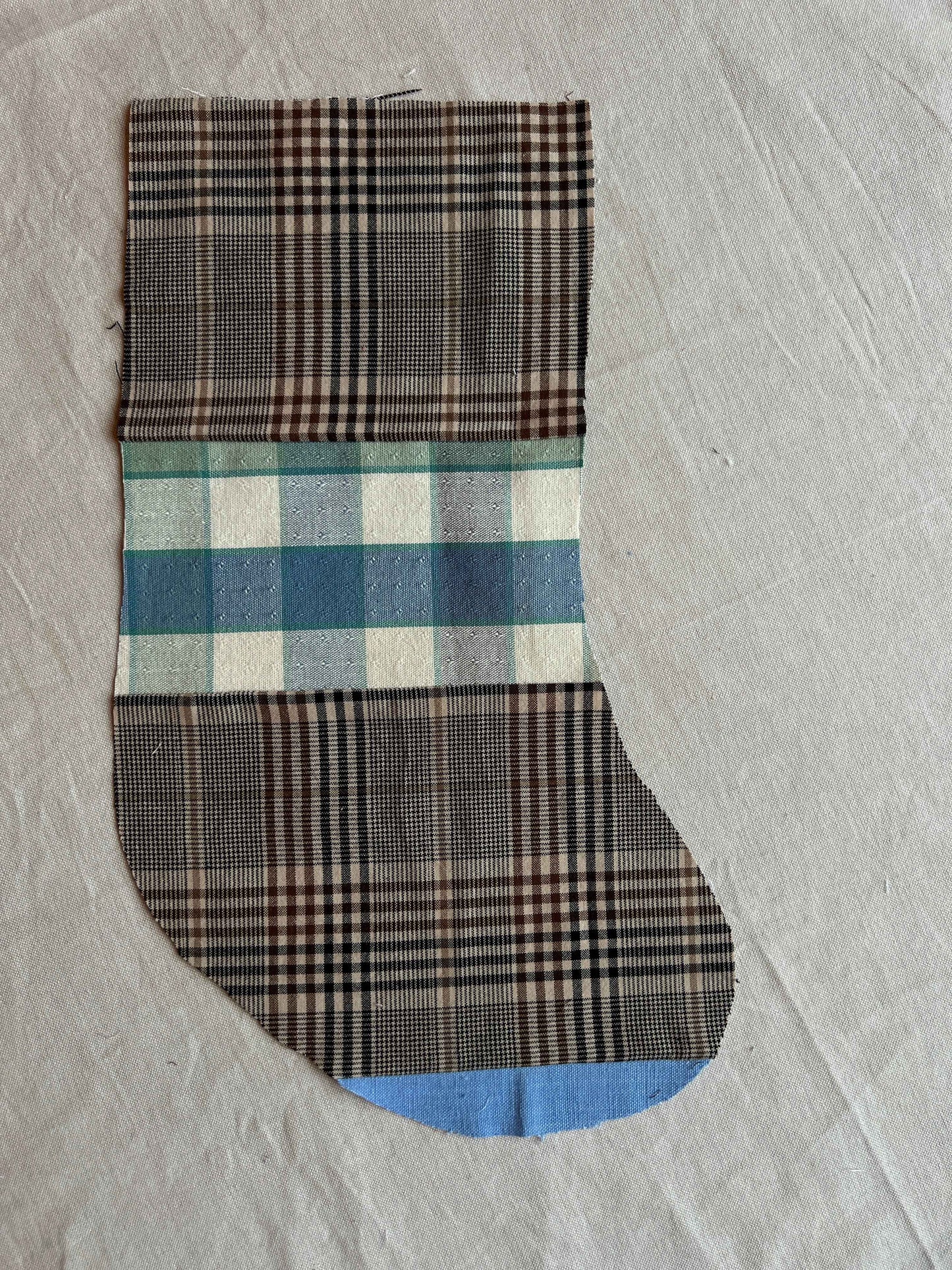 Made to order julesok i vintage tekstil - tilføj navn og motiv