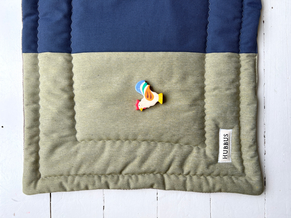 Quilted baby playmat