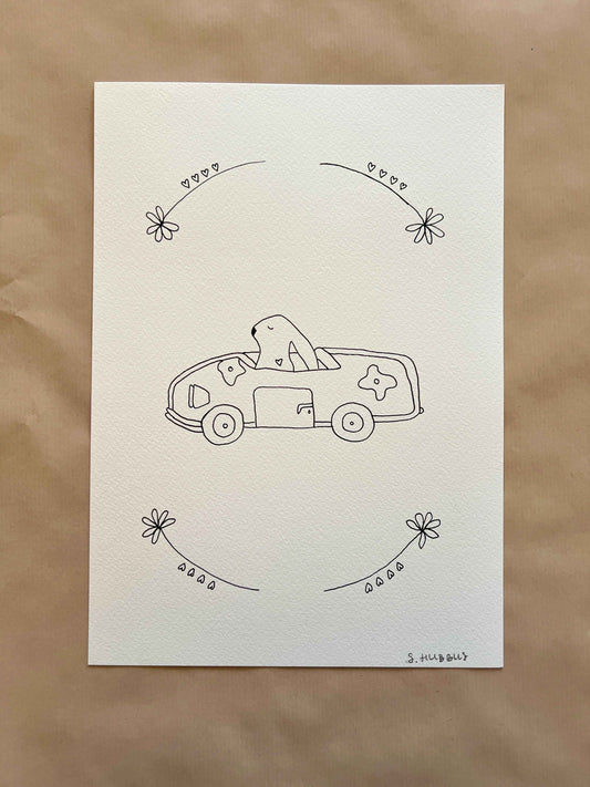 Original drawing on cotton paper