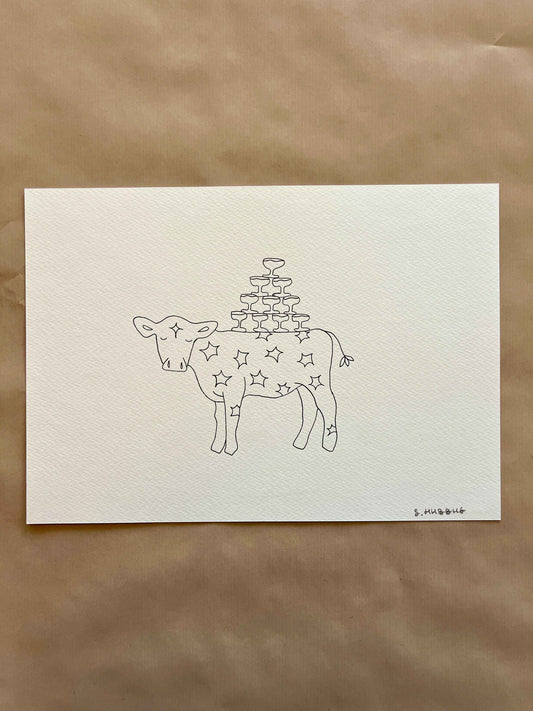 Original drawing on cotton paper