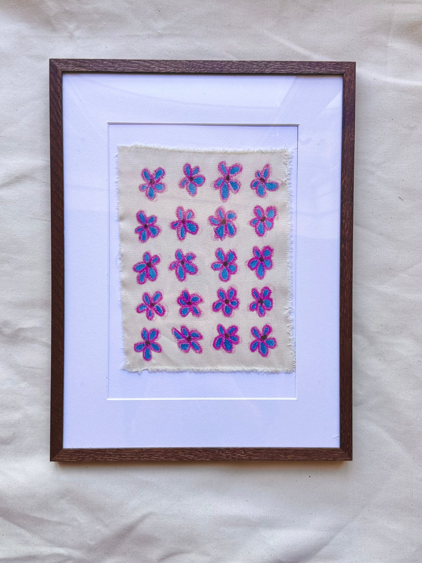 DAISY PÅ DENIM (pink/blå)