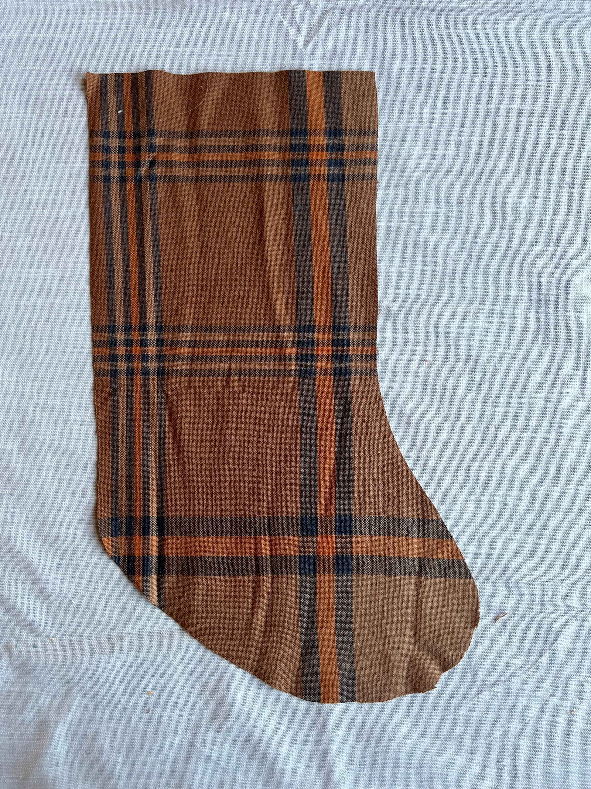 Made to order julesok i vintage tekstil - tilføj navn og motiv