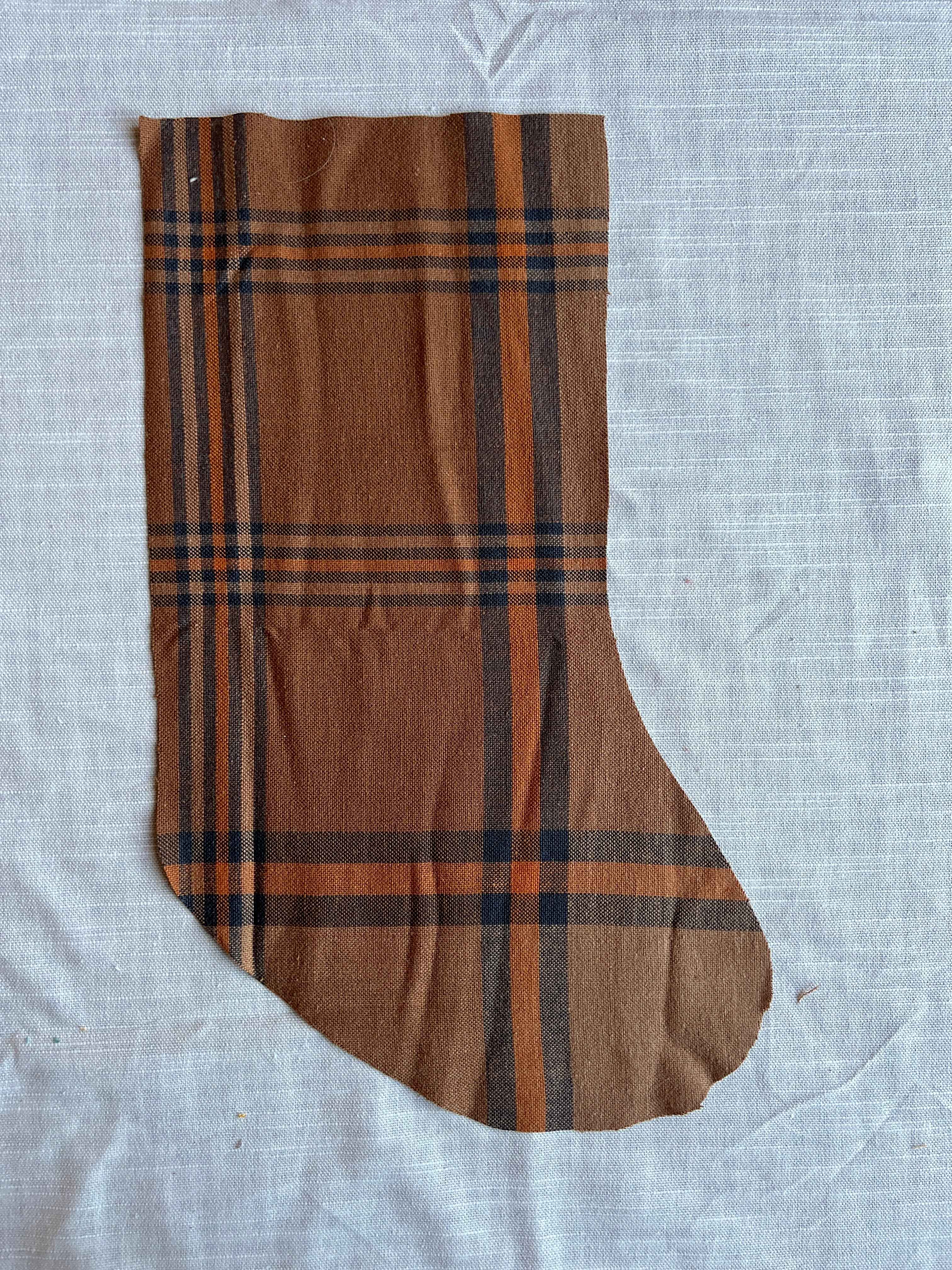 Made to order julesok i vintage tekstil - tilføj navn og motiv