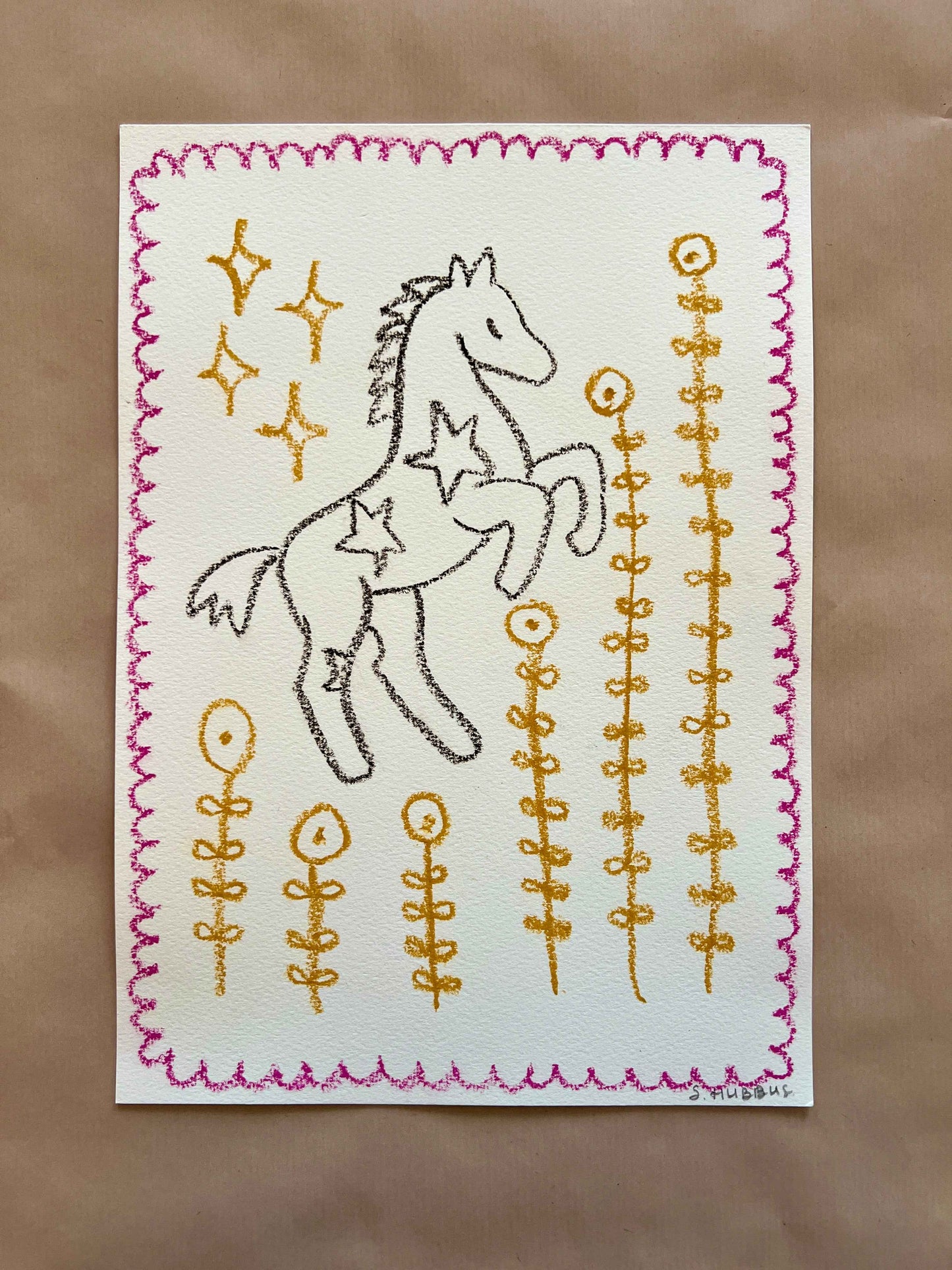 Original drawing on cotton paper