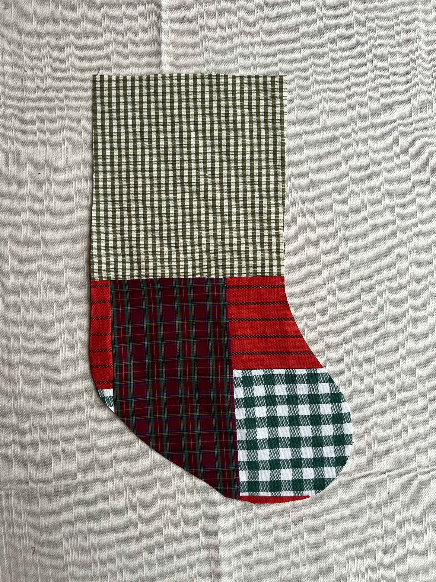 Made to order julesok i vintage tekstil - tilføj navn og motiv