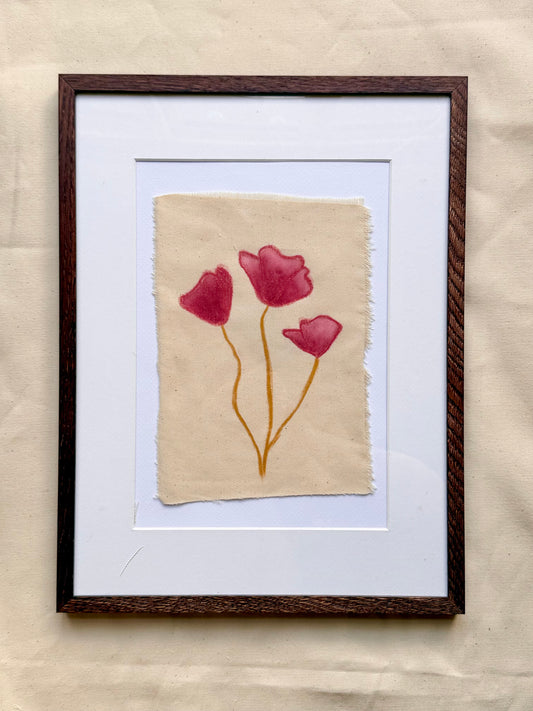 VALMUER PÅ DENIM (rød)