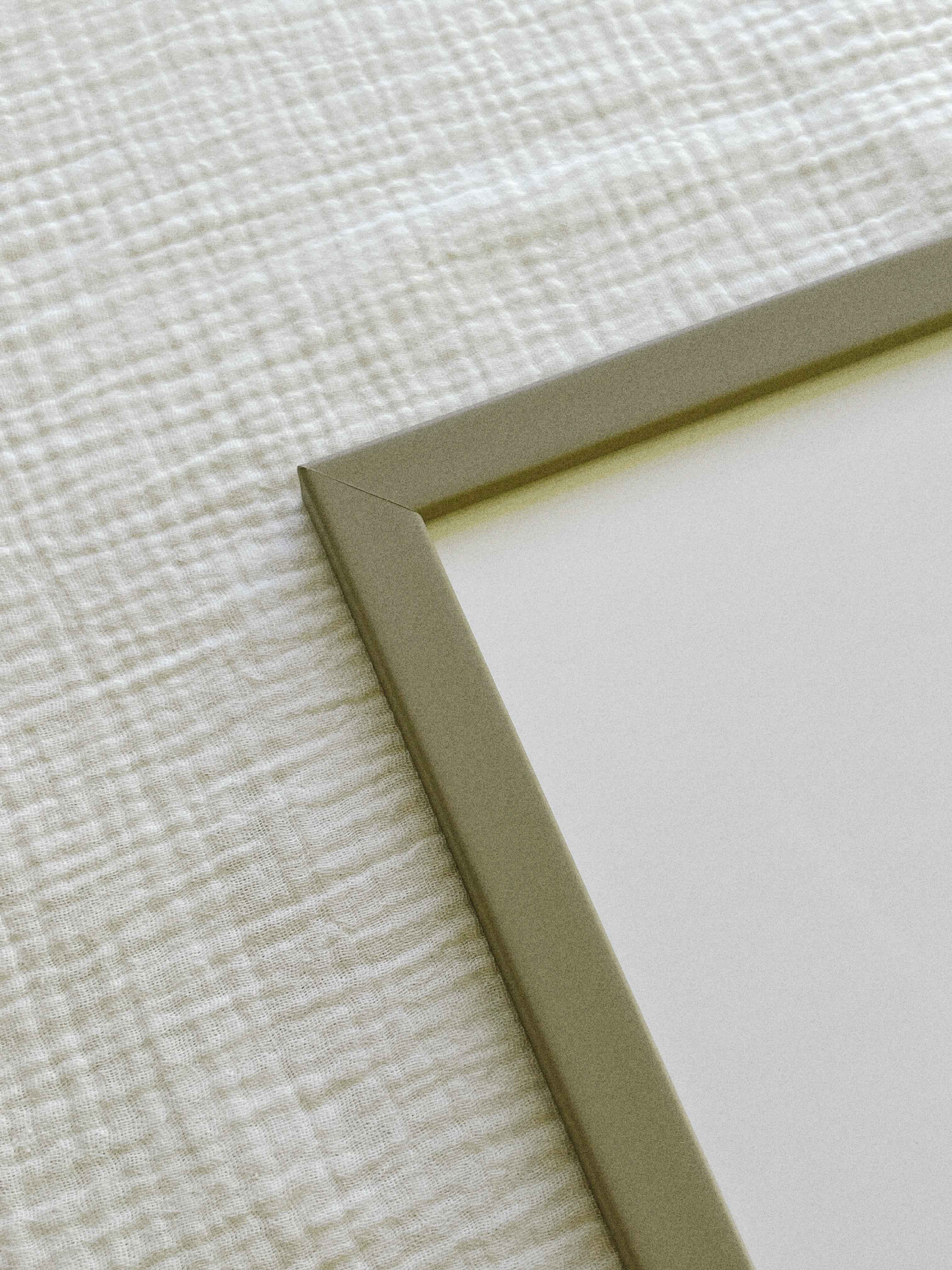A3 wooden glass frame — warm grey