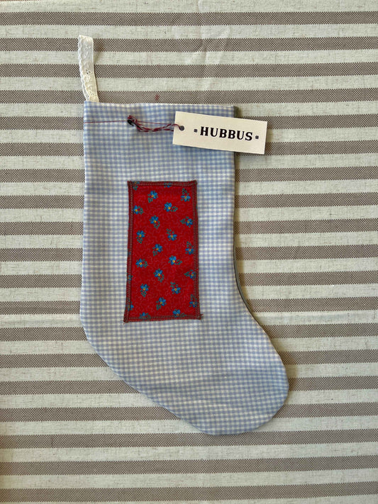 Made to order julesok i vintage tekstil - tilføj navn og motiv