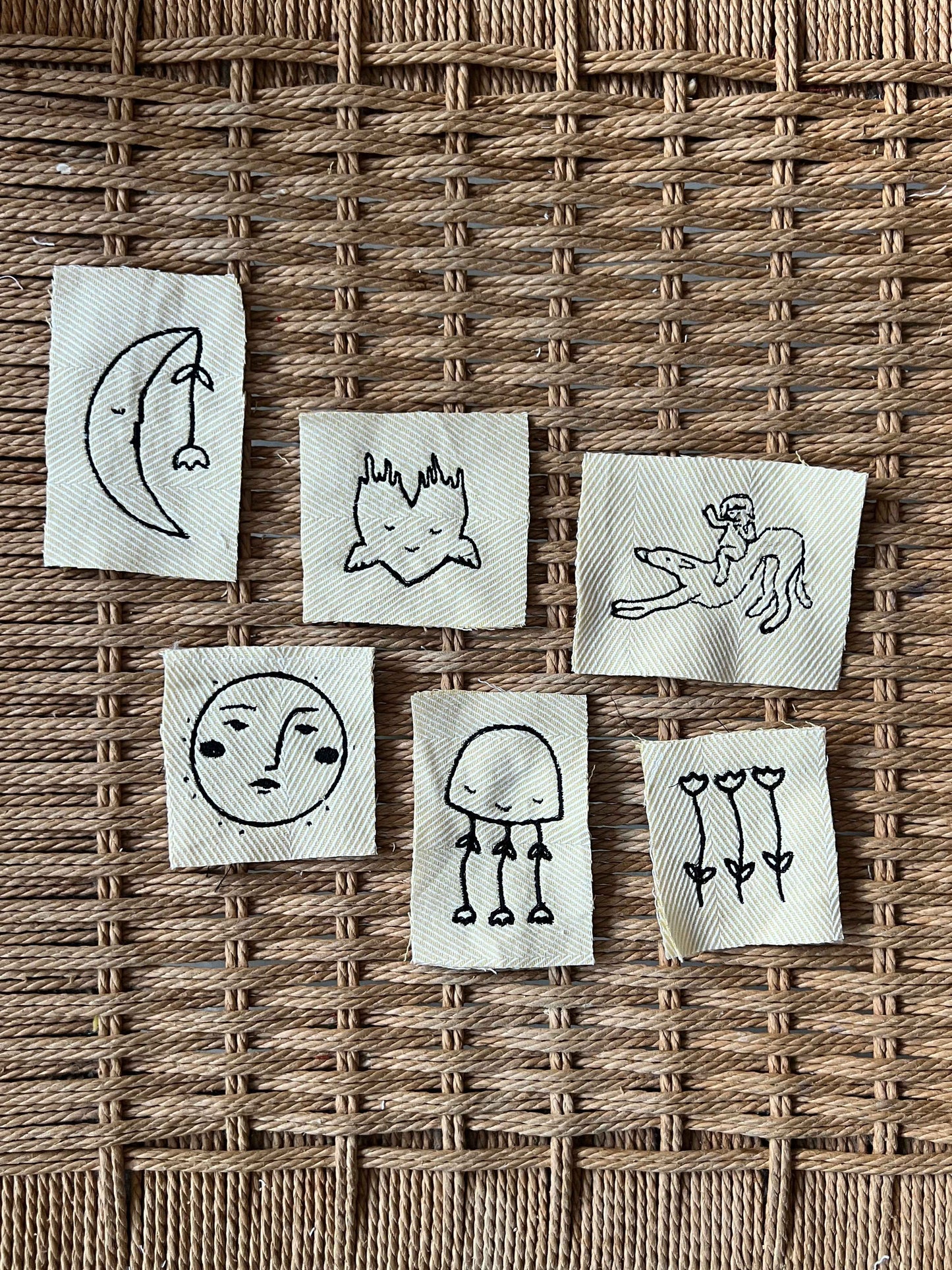 Made to order julesok i vintage tekstil - tilføj navn og motiv