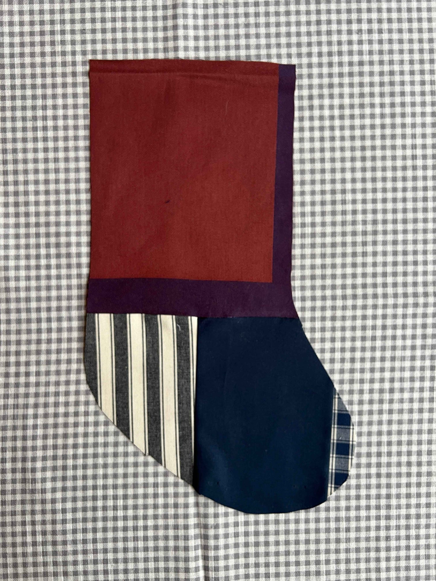 Made to order julesok i vintage tekstil - tilføj navn og motiv