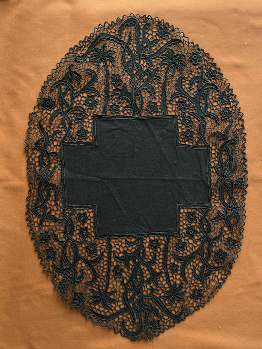 Broderet navnemaskot #29 (vælg motiv og tekst)