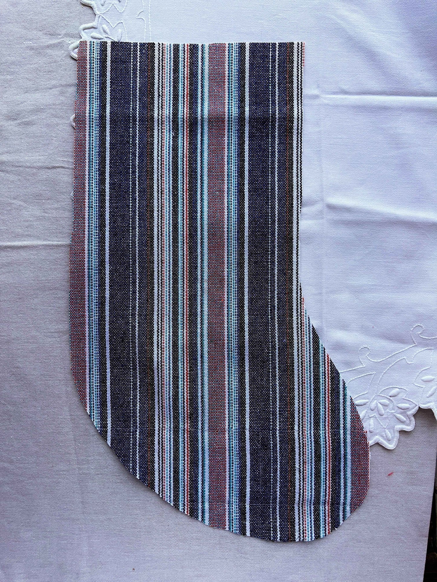 Made to order julesok i vintage tekstil - tilføj navn og motiv