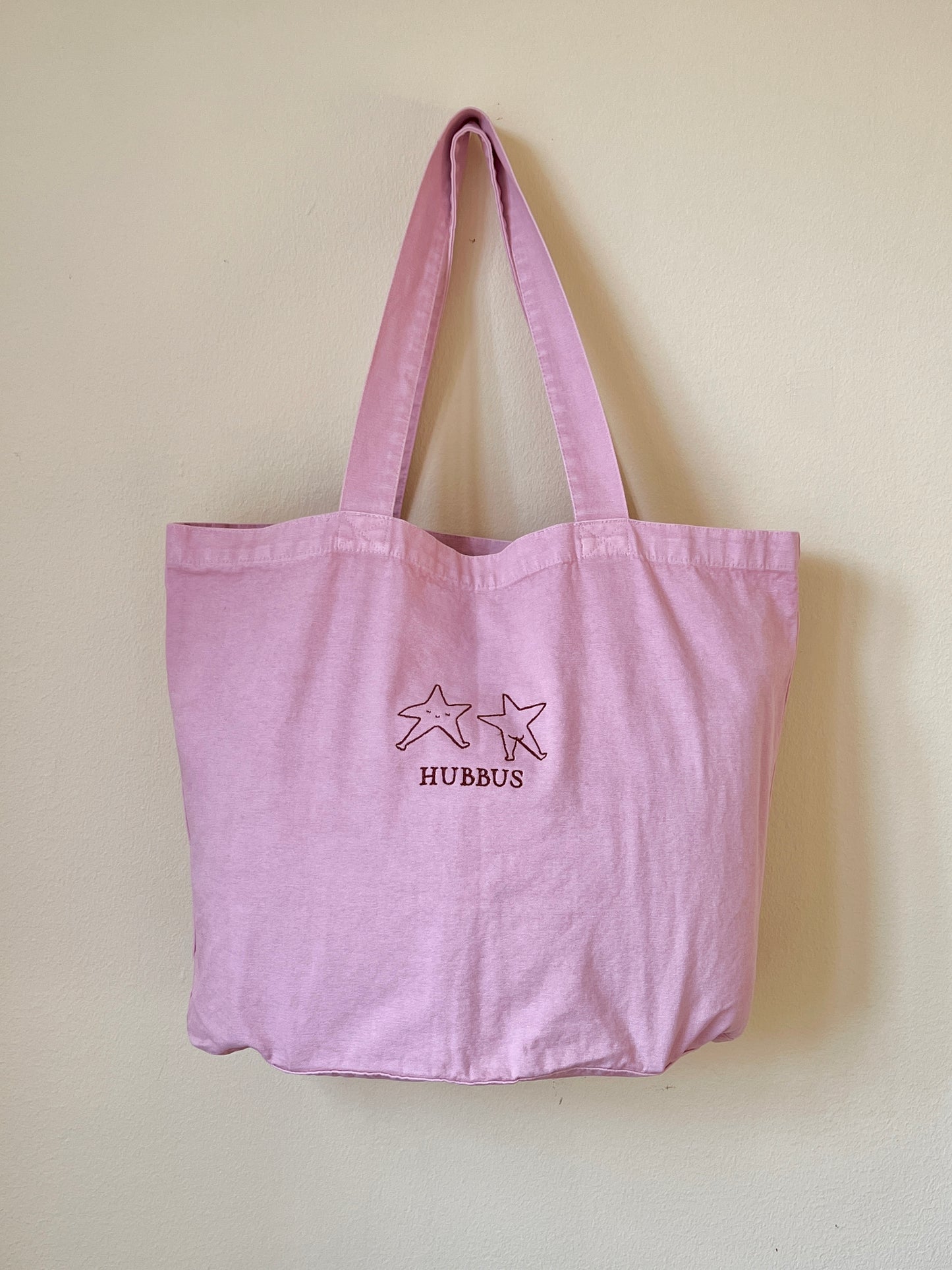 Embroidered HUBBUS Bag, Pink