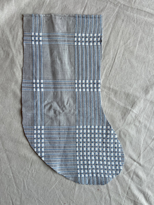 Made to order julesok i vintage tekstil - tilføj navn og motiv