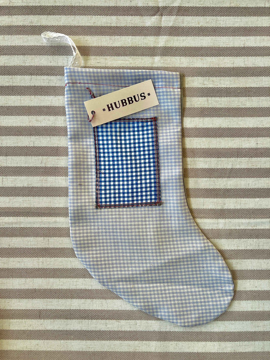 Made to order julesok i vintage tekstil - tilføj navn og motiv