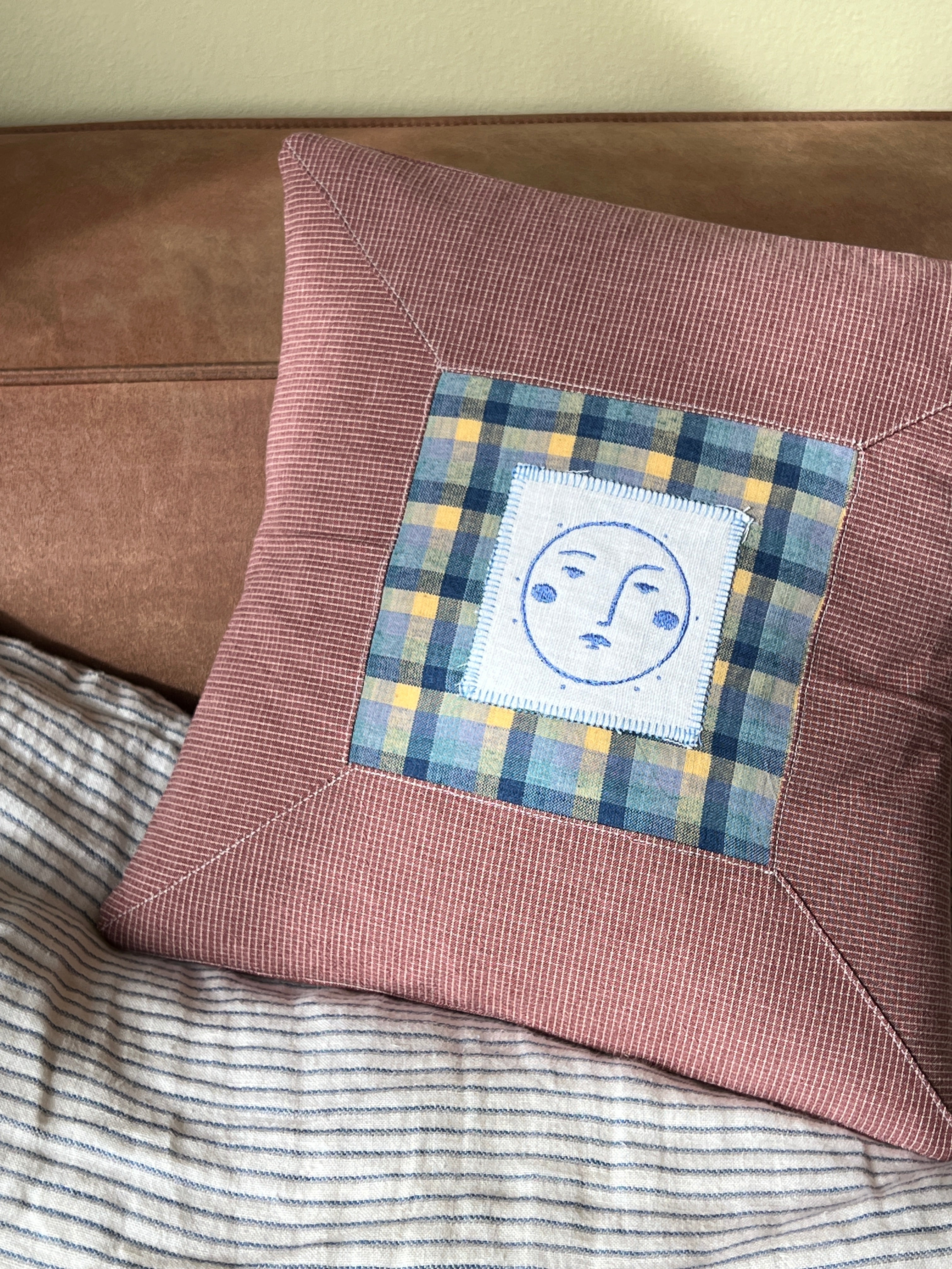Embroidered pillow cushion #3