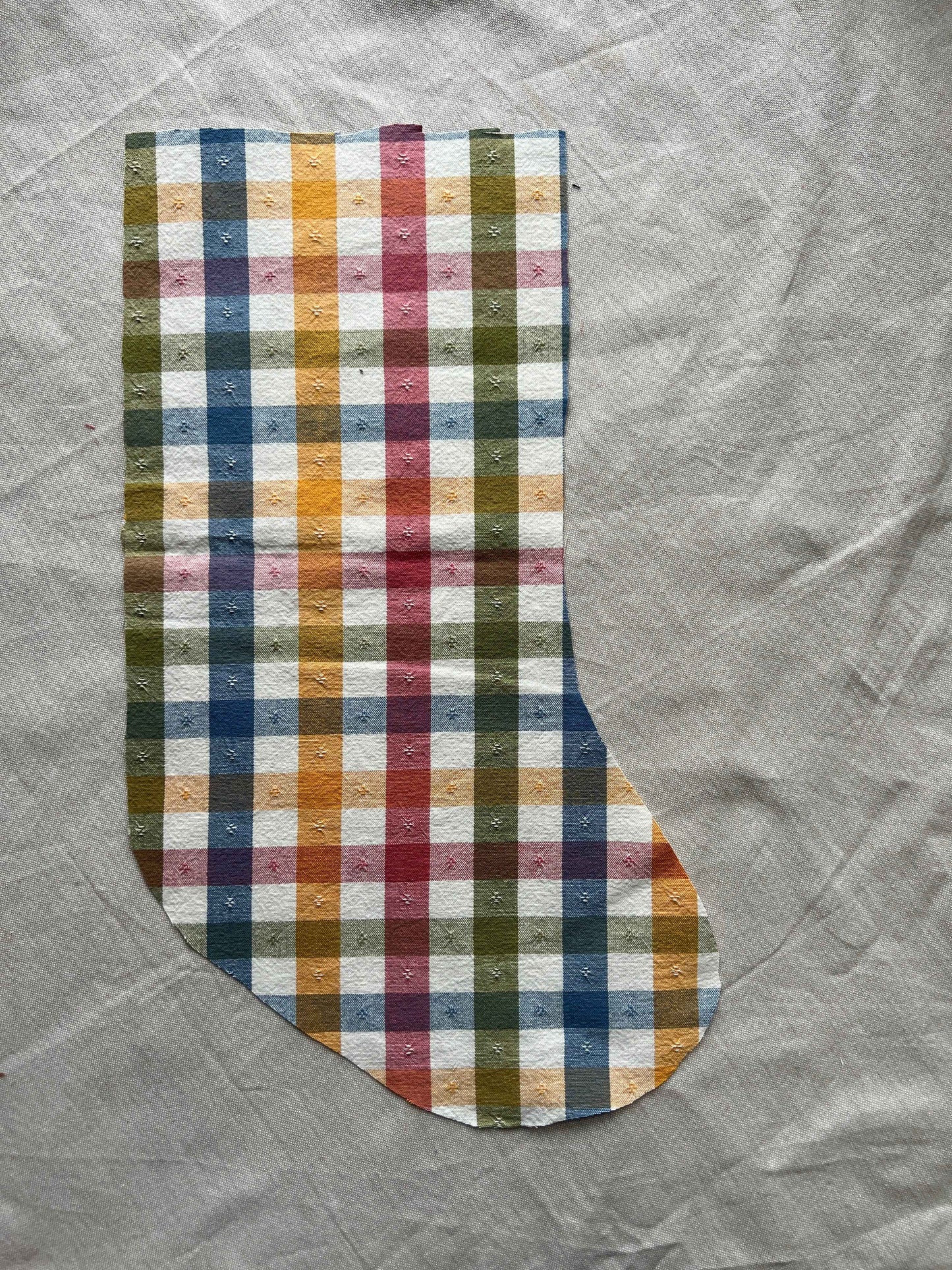 Made to order julesok i vintage tekstil - tilføj navn og motiv