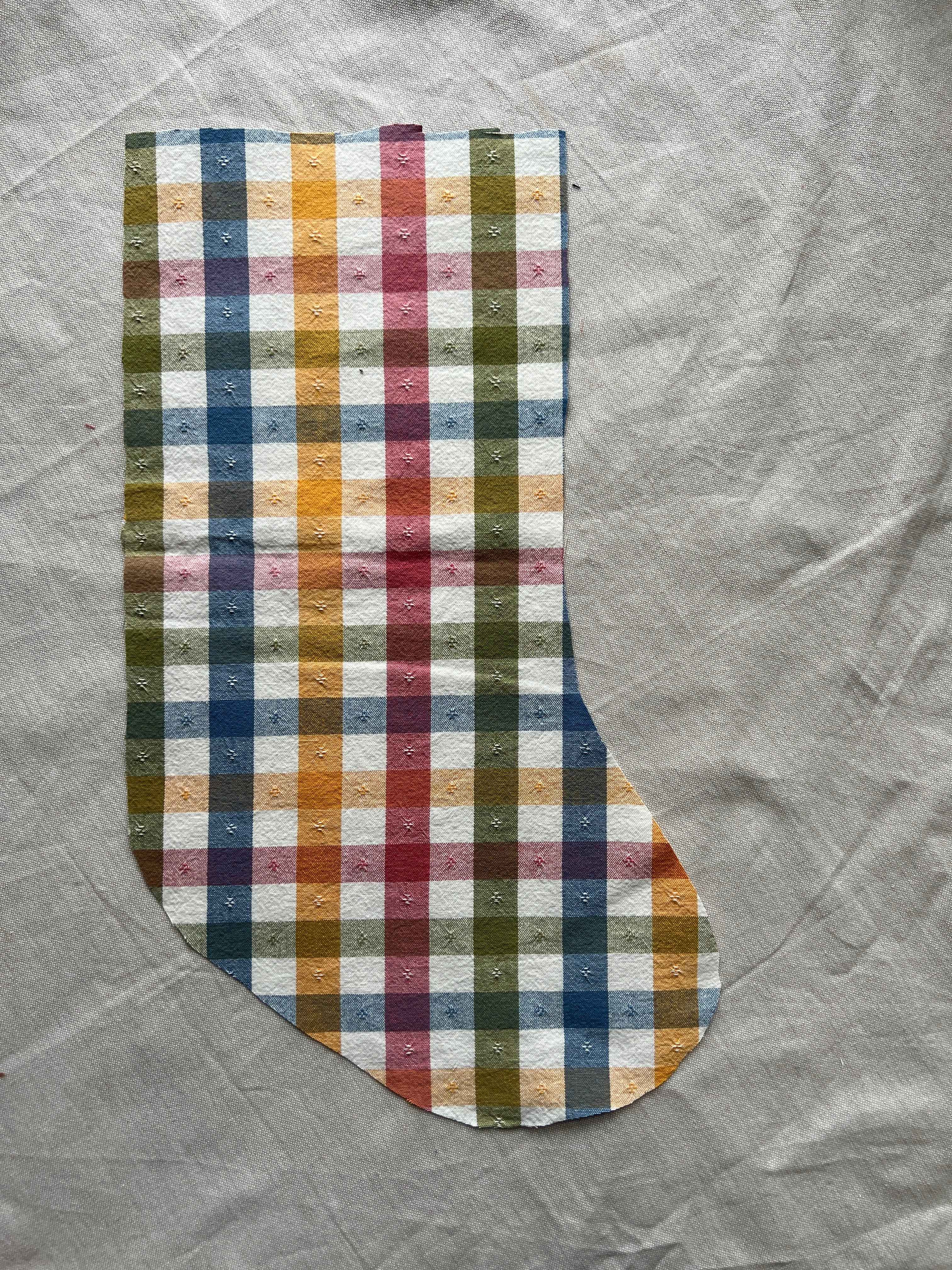 Made to order julesok i vintage tekstil - tilføj navn og motiv