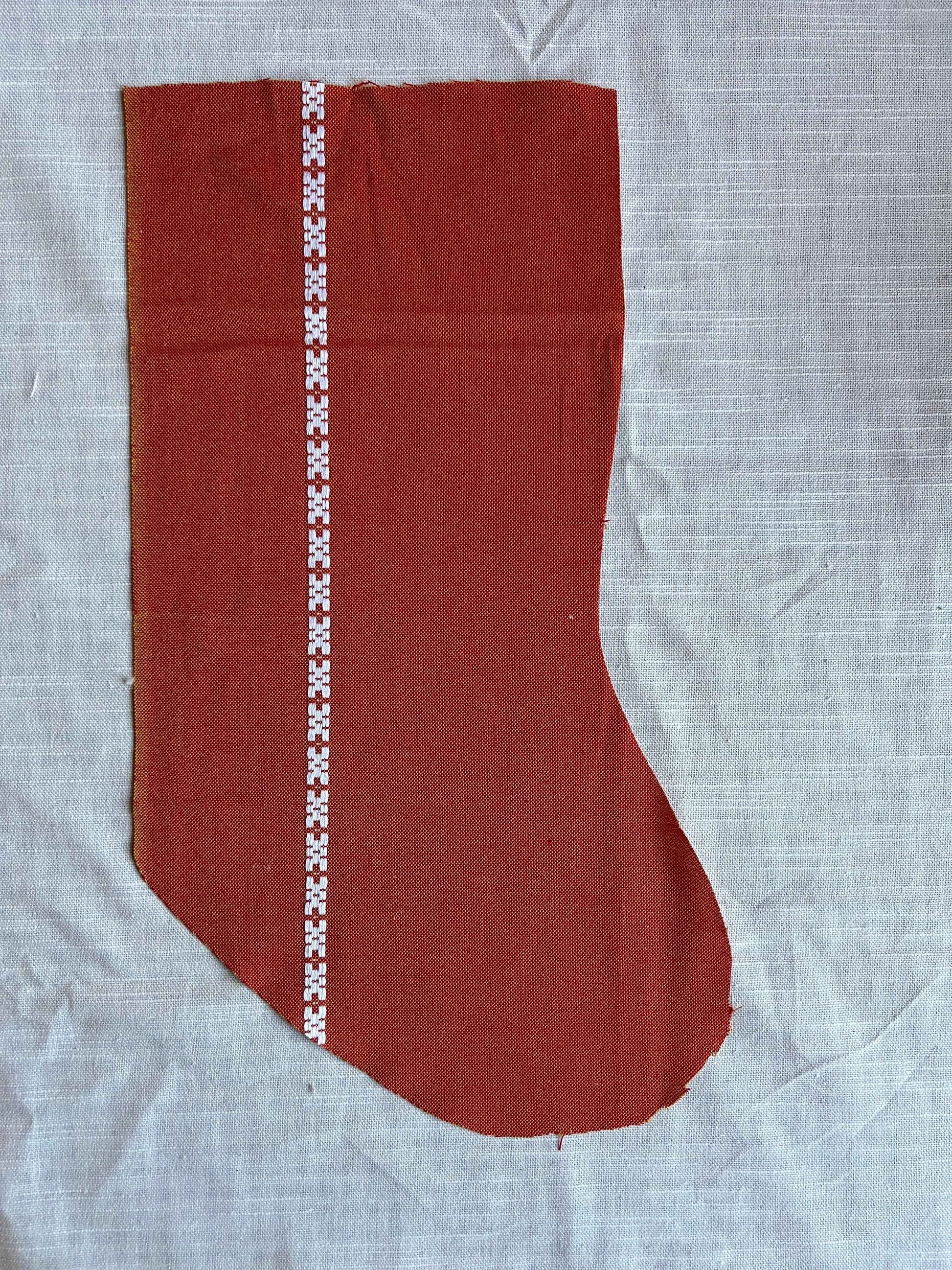 Made to order julesok i vintage tekstil - tilføj navn og motiv