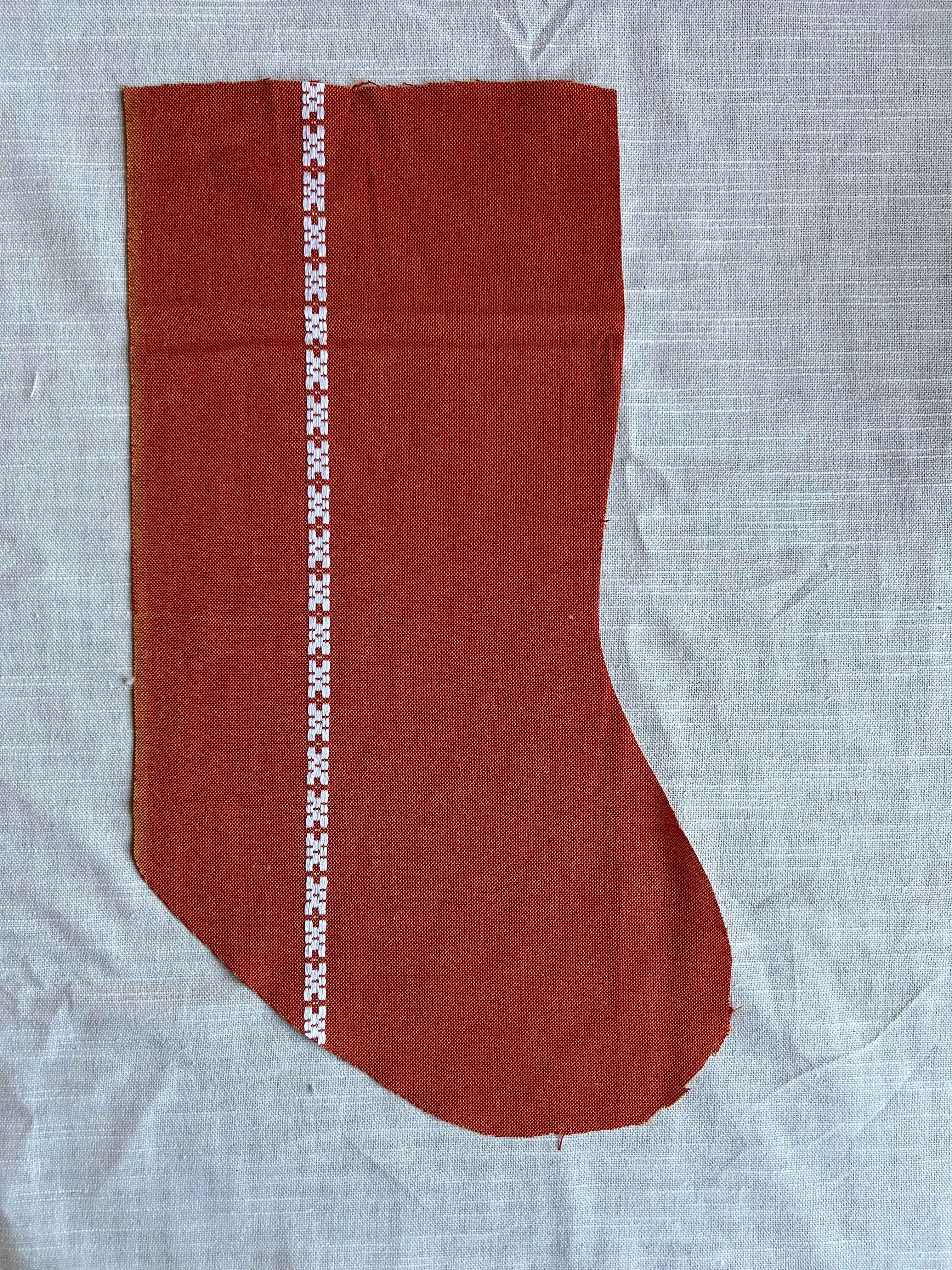 Made to order julesok i vintage tekstil - tilføj navn og motiv