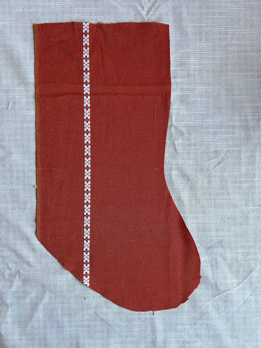 Made to order julesok i vintage tekstil - tilføj navn og motiv