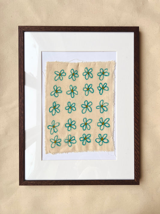 DAISY PÅ DENIM (turkis/gu)