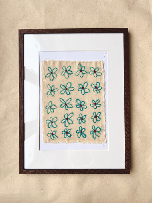 DAISY PÅ DENIM (turkis)