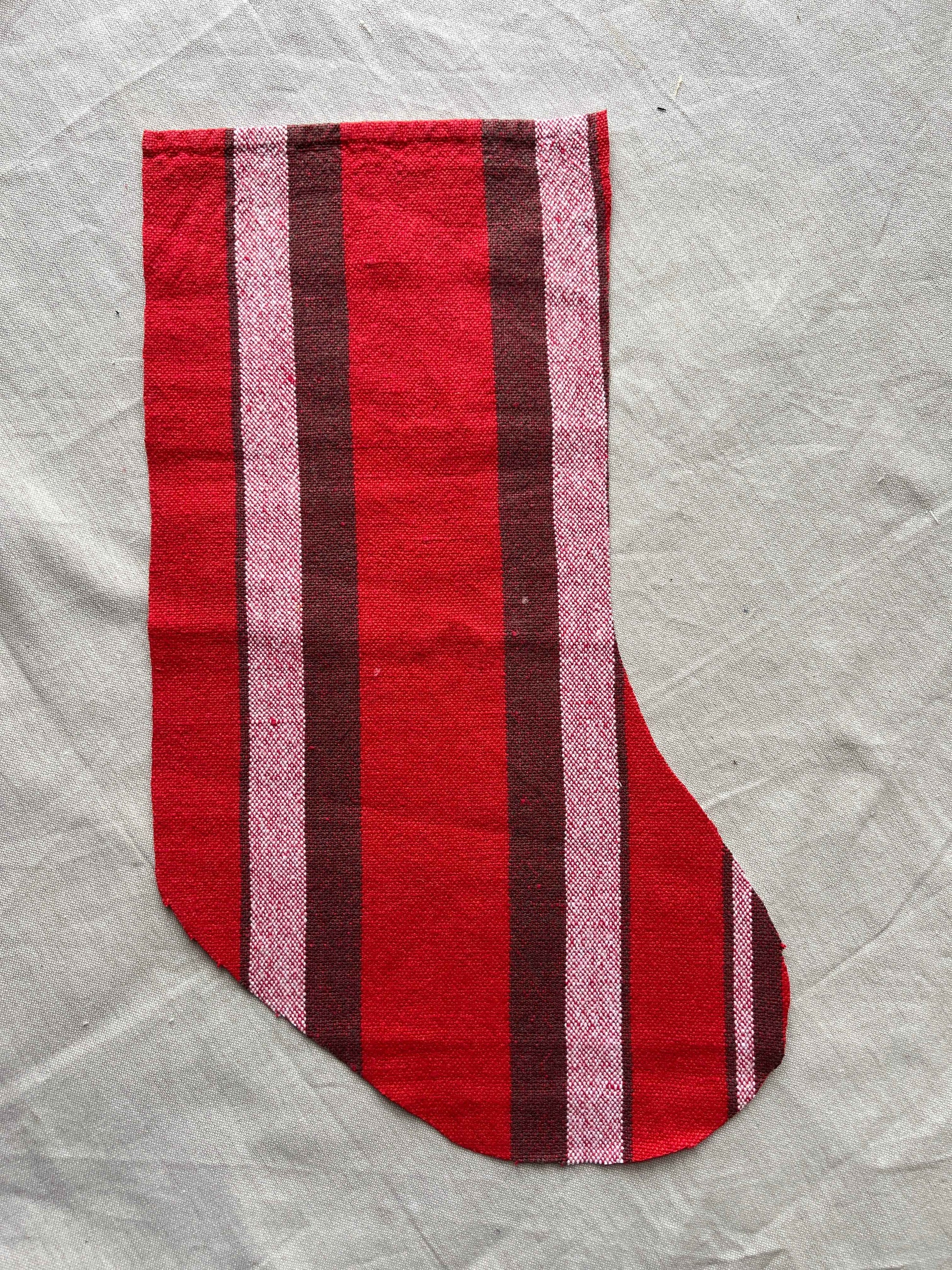 Made to order julesok i vintage tekstil - tilføj navn og motiv