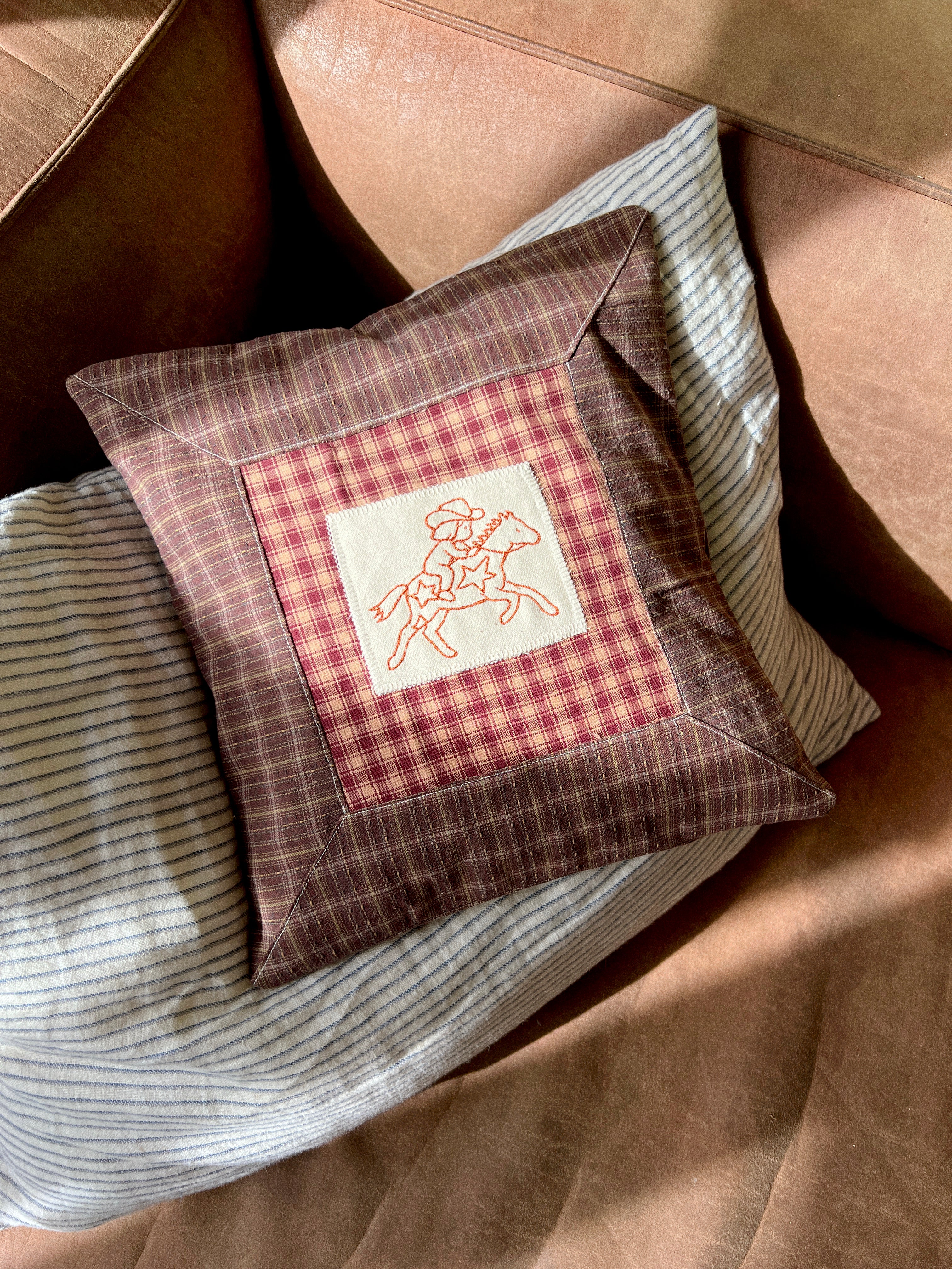 Embroidered pillow cushion #6