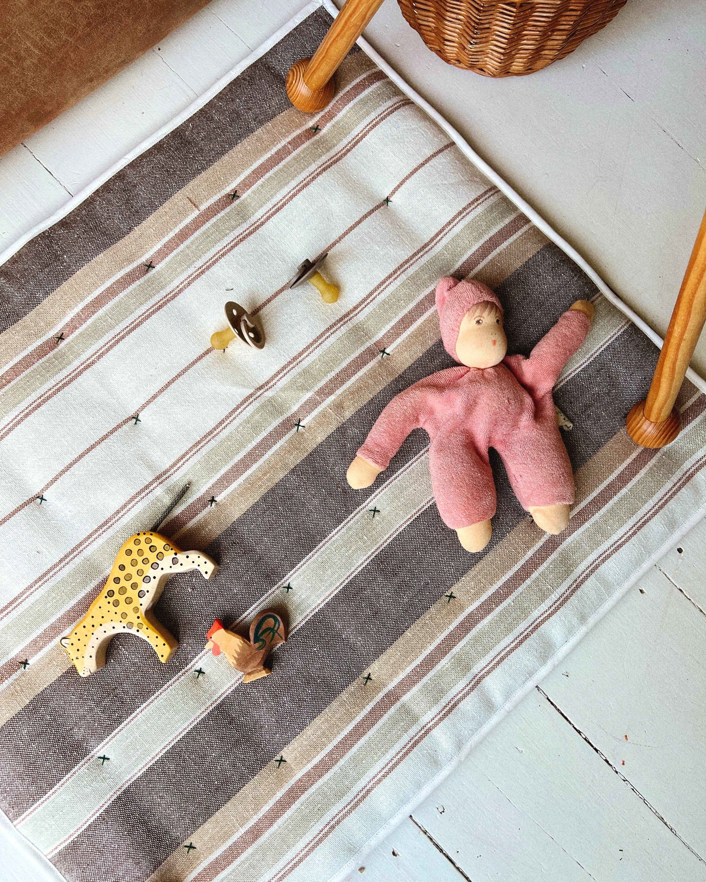 Håndquiltet babymadras med silketråd