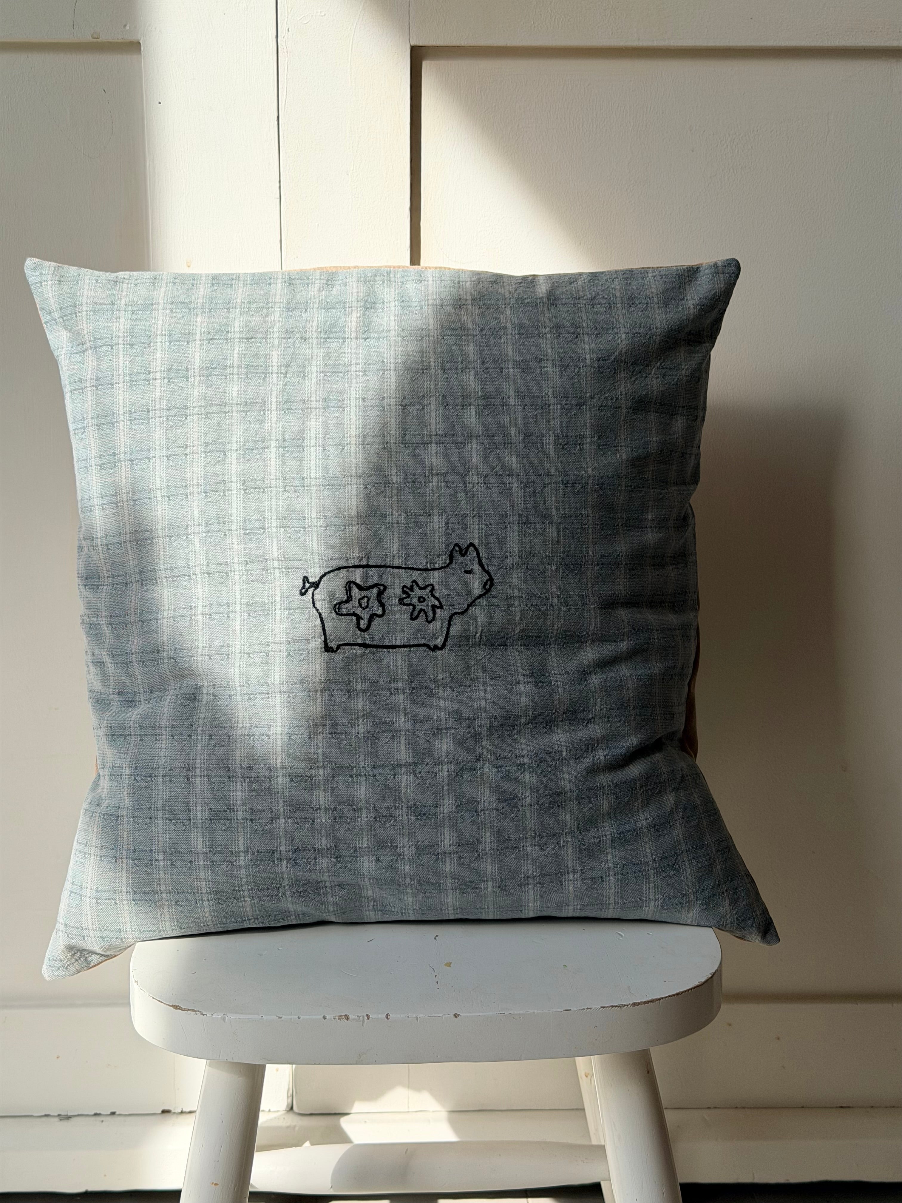 Embroidered pillow cushion #44