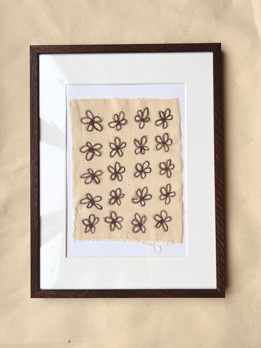 DAISY PÅ DENIM (brun)