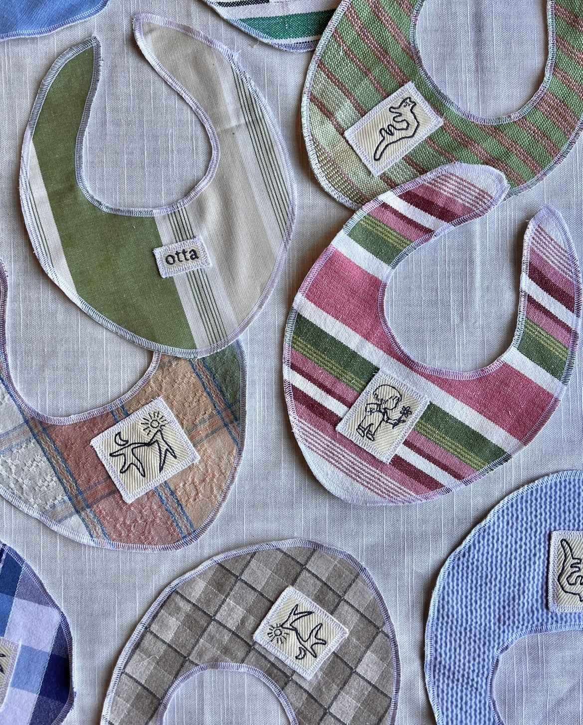 Made to order julesok i vintage tekstil - tilføj navn og motiv