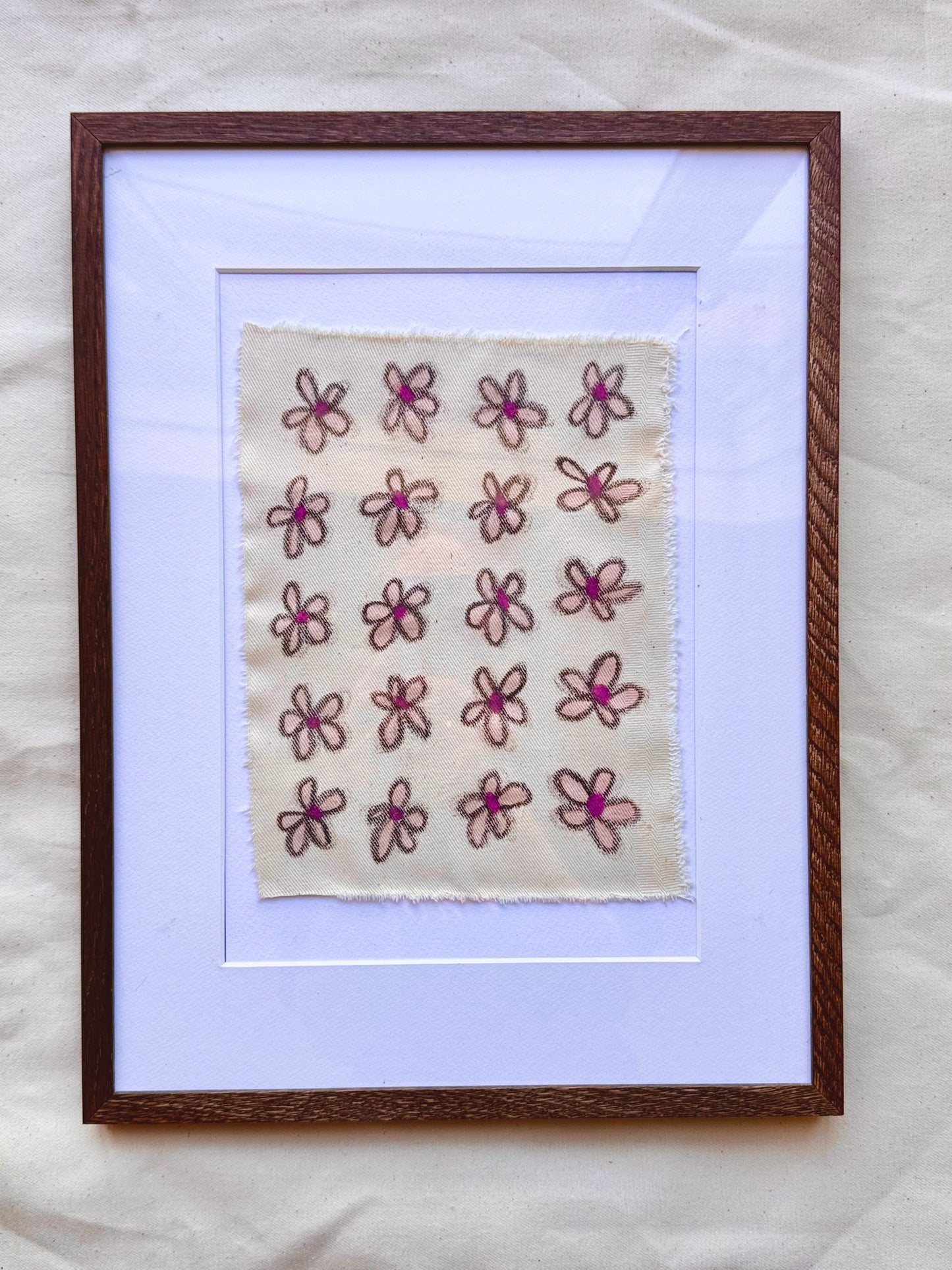 DAISY PÅ DENIM (brun/rosa)