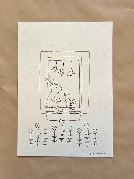 Original drawing on cotton paper