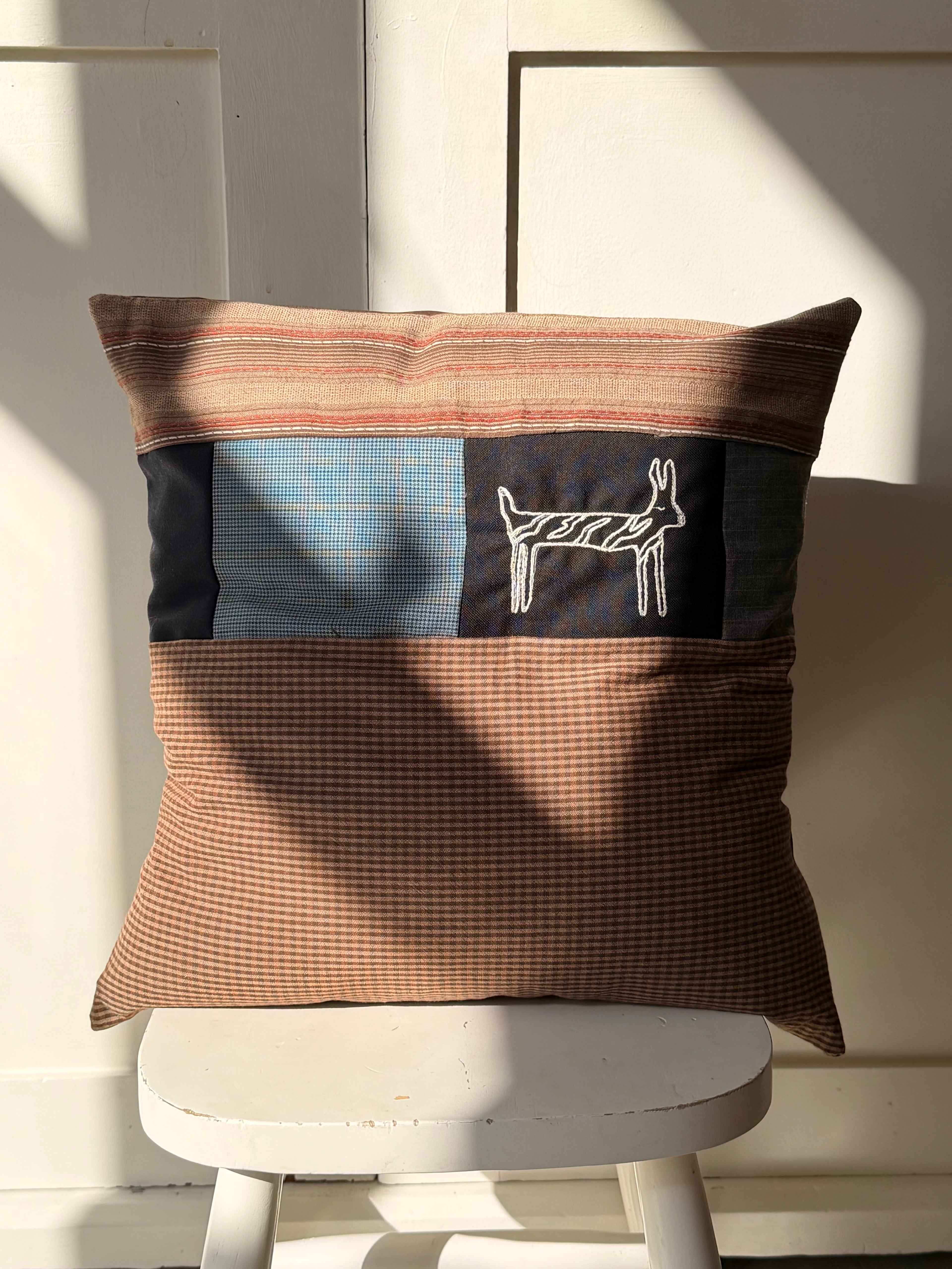 Embroidered pillow cushion #42
