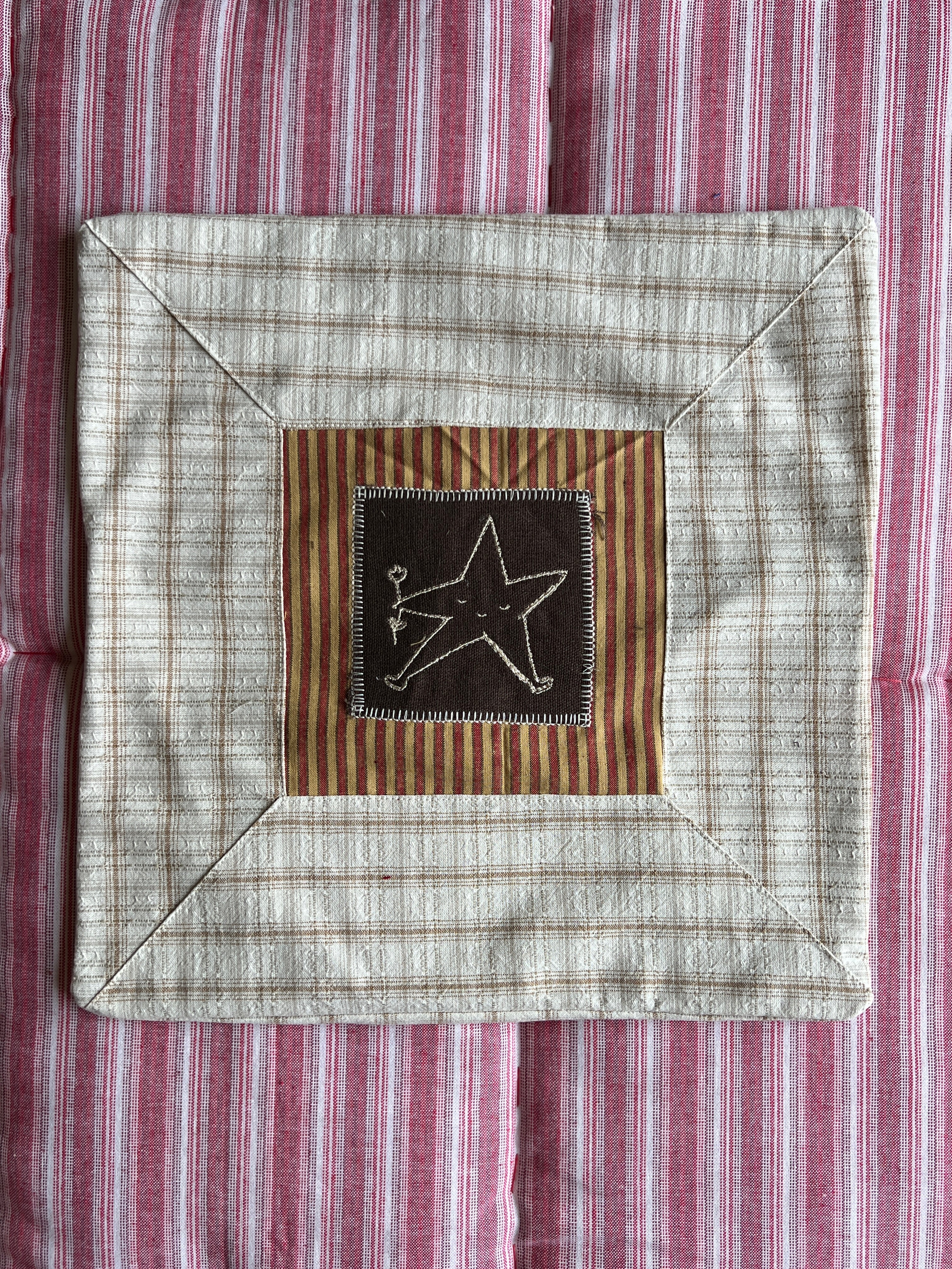 Embroidered pillow cushion #8
