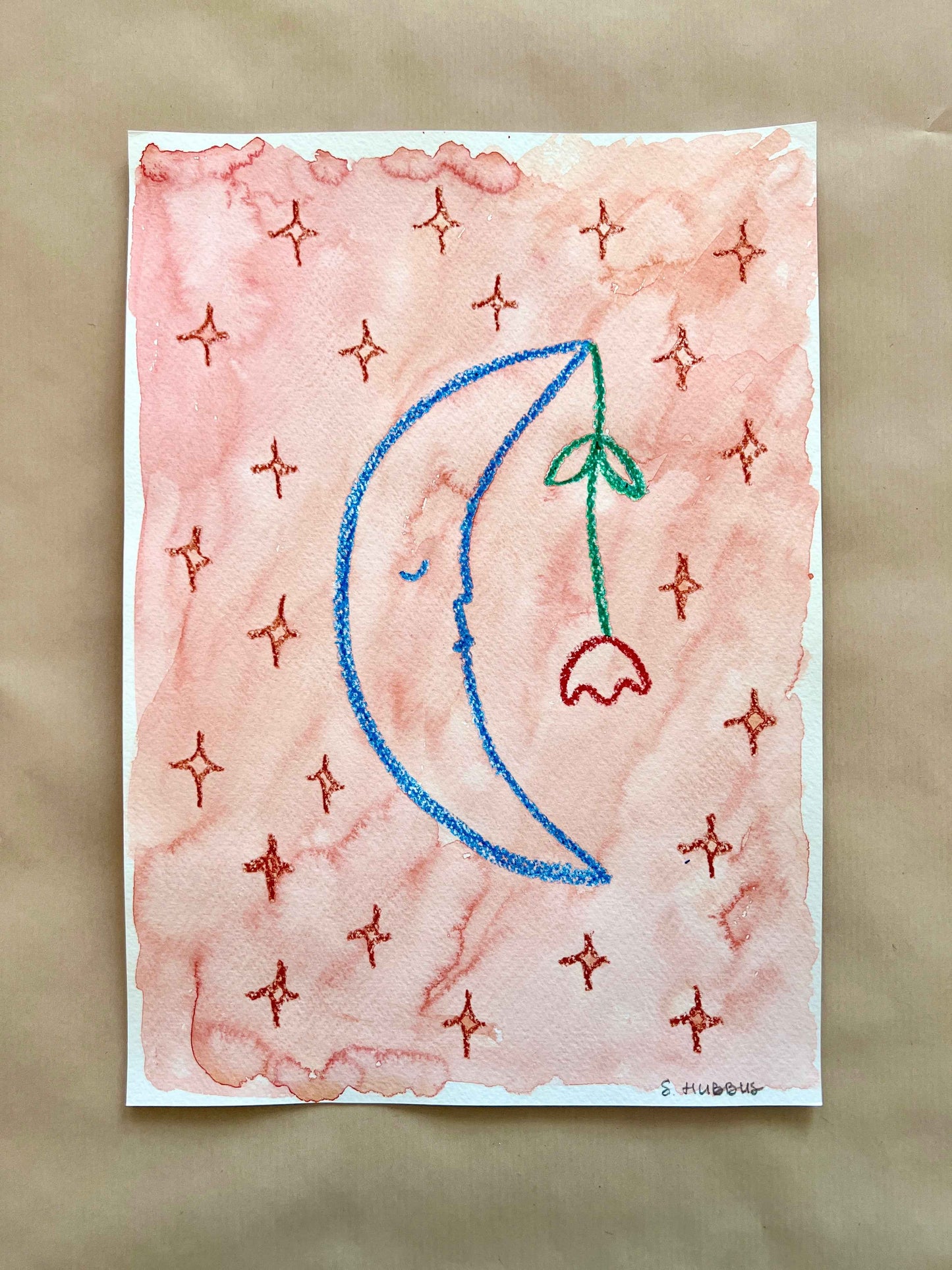 Original drawing on cotton paper