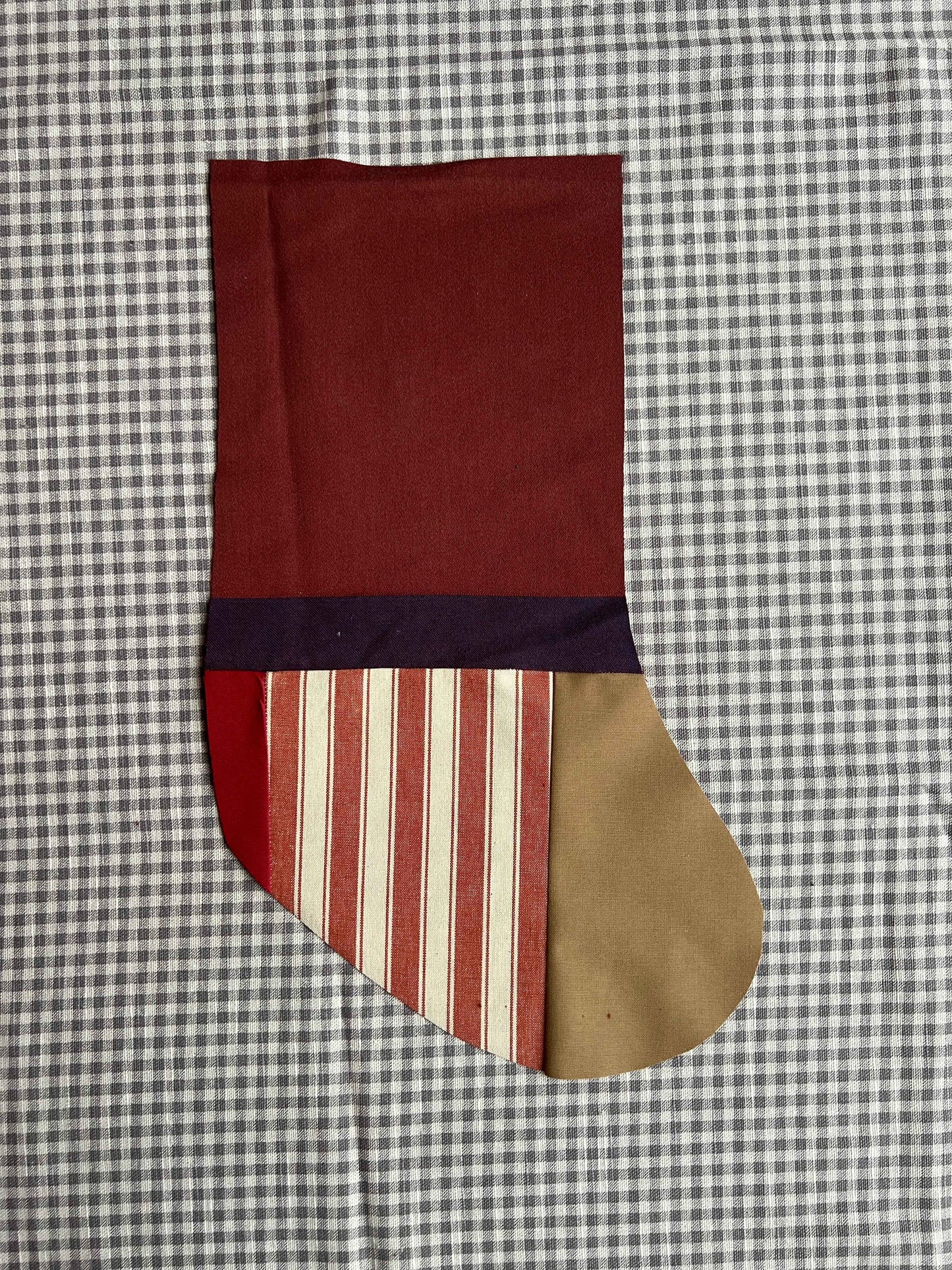 Made to order julesok i vintage tekstil - tilføj navn og motiv